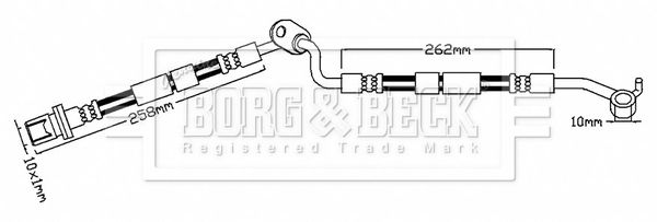 BORG & BECK Pidurivoolik BBH7484